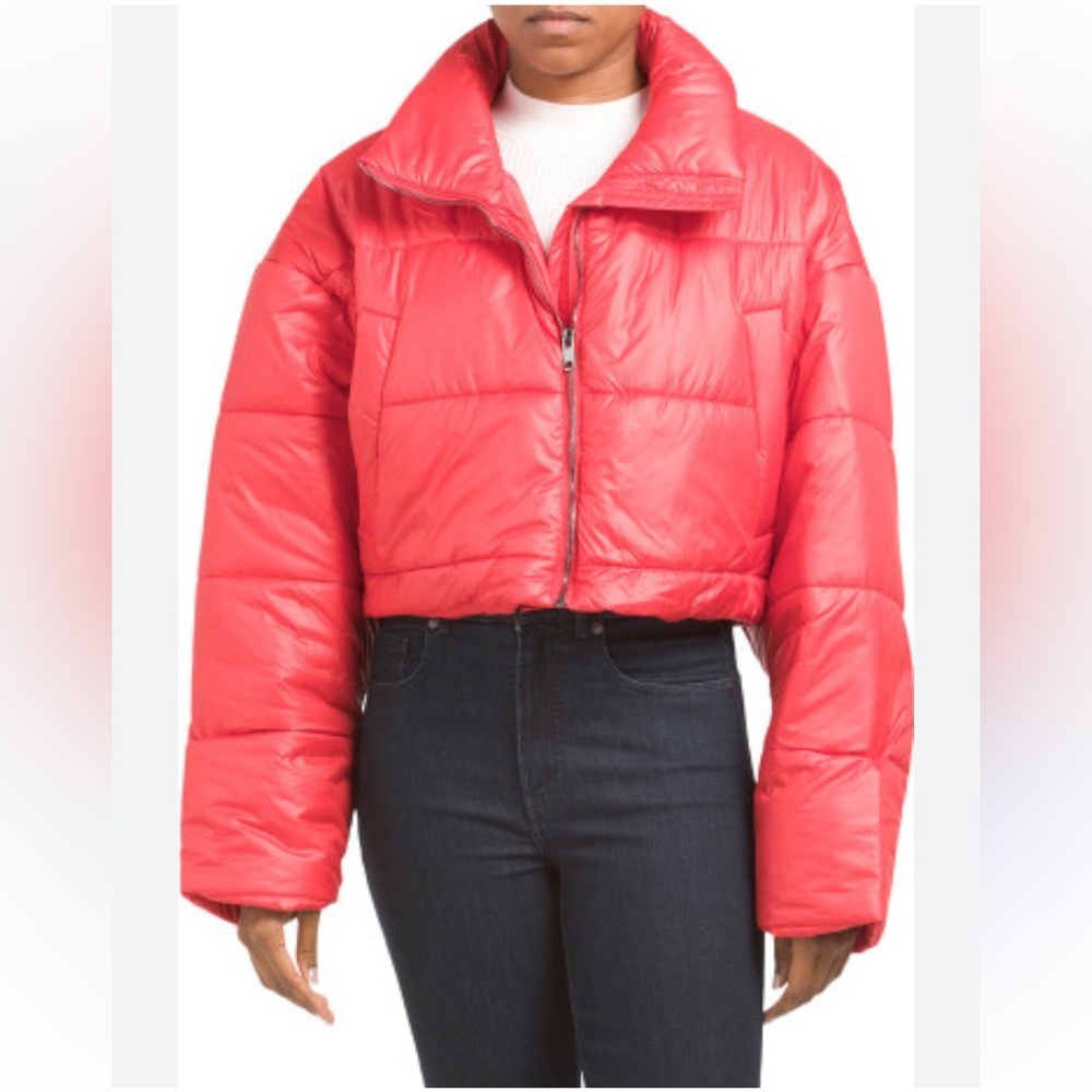 De Base Overaized Crop Puffer